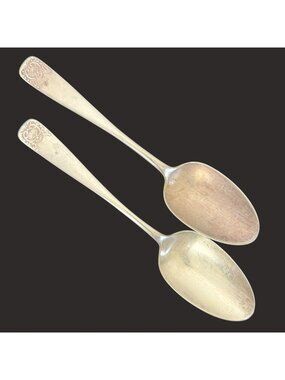 Vintage 1953 Heritage Spoons 1847 Rogers Bros International Silver Serving Pair